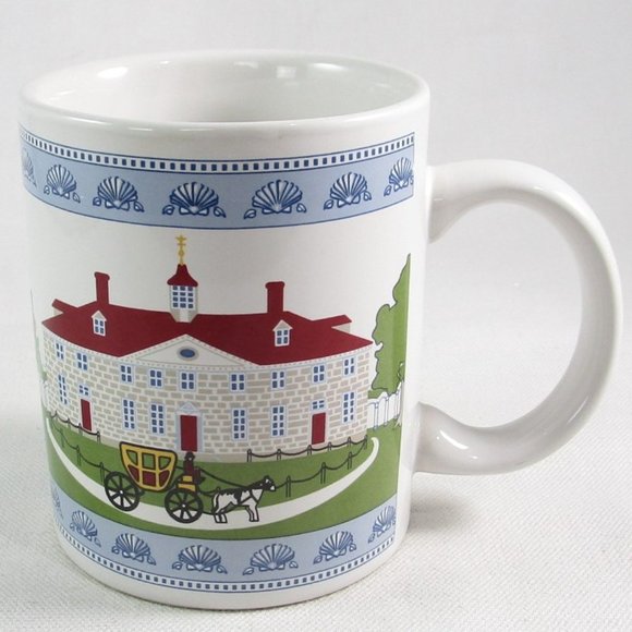 NOS George Washington's Mount Vernon Estate & Gardens Mug, Design Master, 2000 - Picture 1 of 4